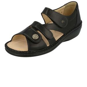 Finn Comfort Black Leather Sandals
